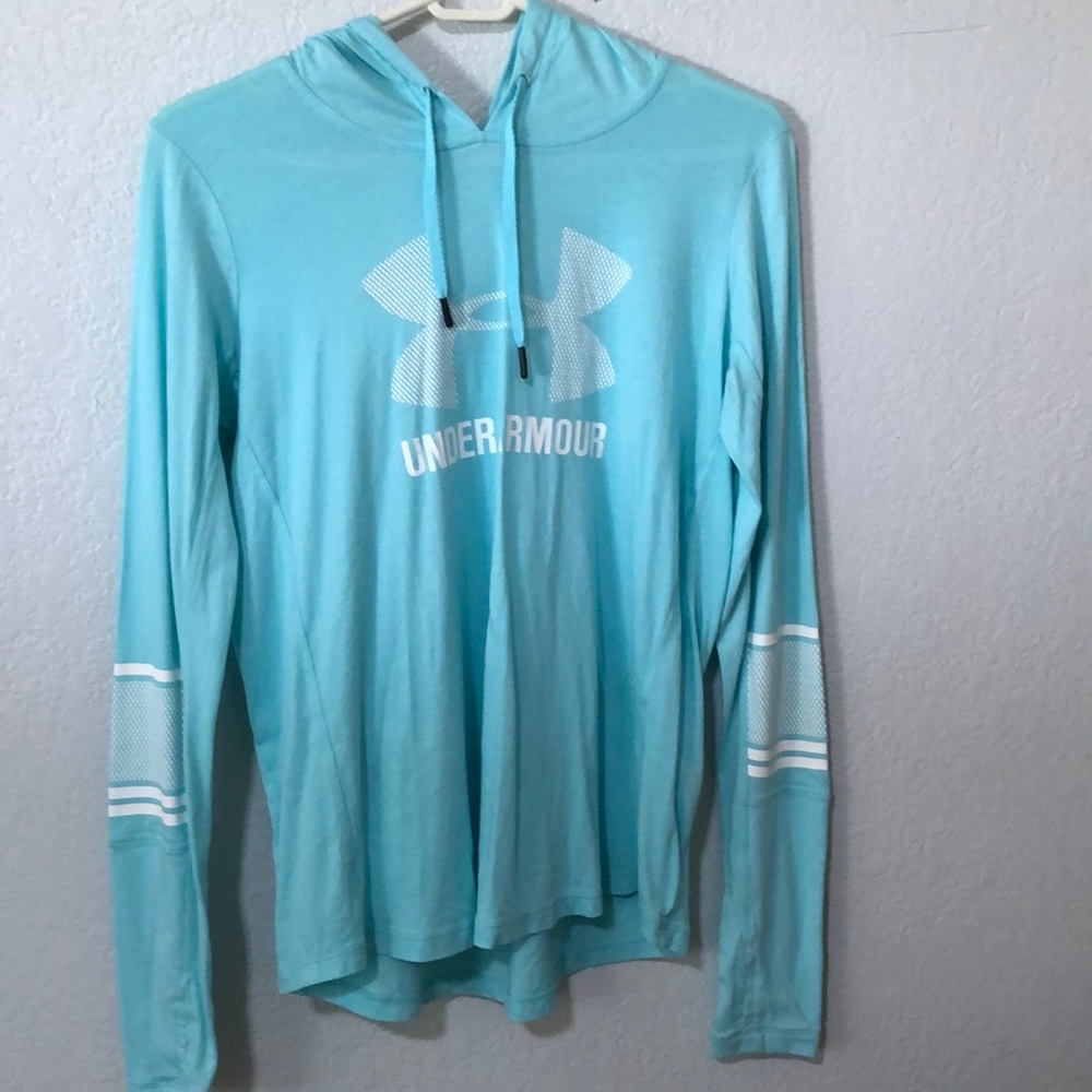 long sleeve under armor shirt with hood
